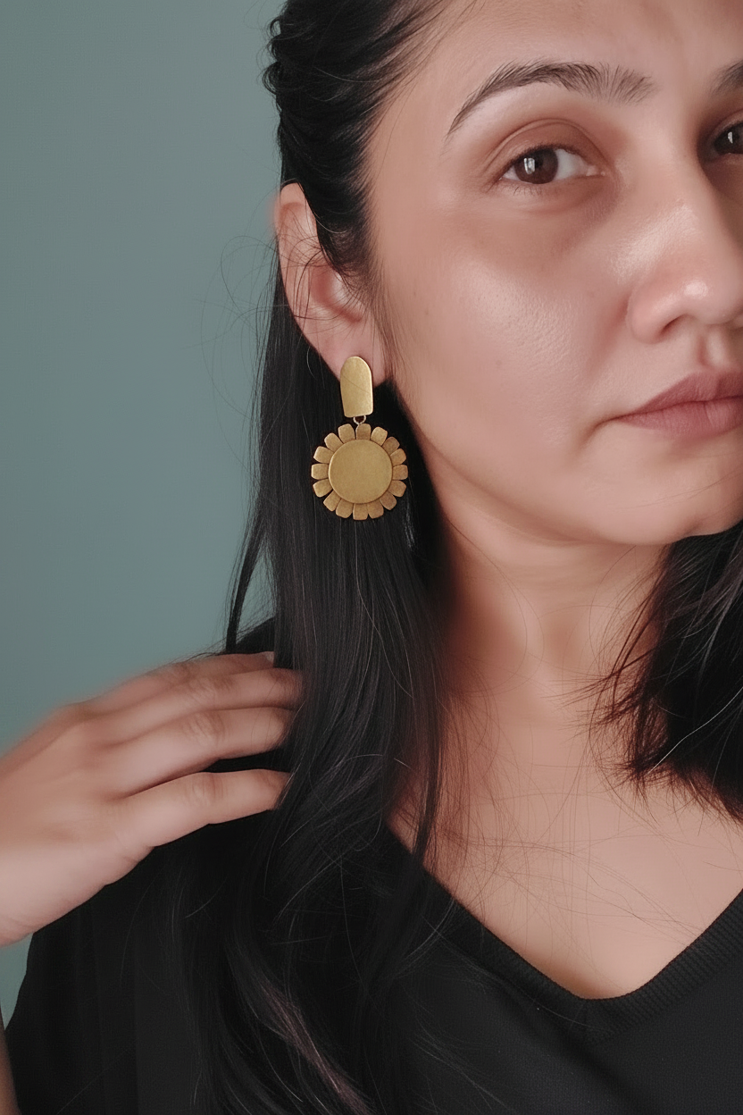 Big Flower Earrings