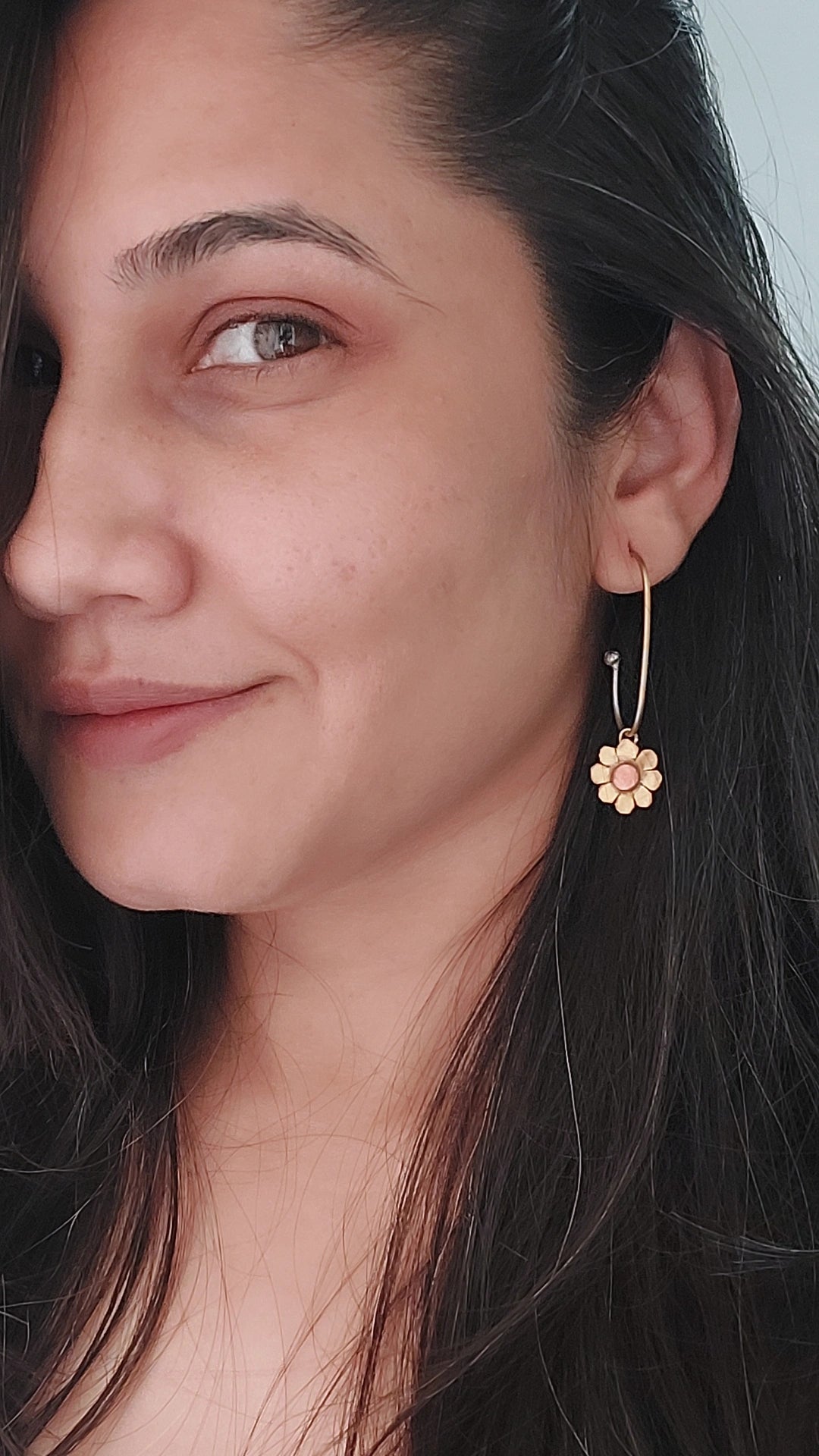 Little Flower Copper Earrings