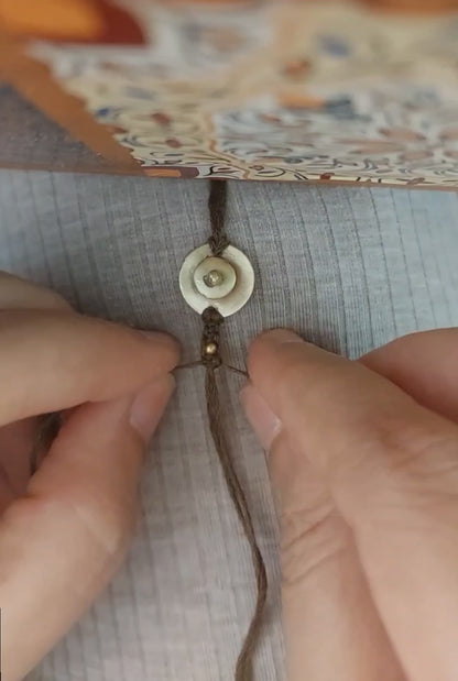 Double Circle Brass rakhi