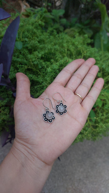 Flower Stone Earrings
