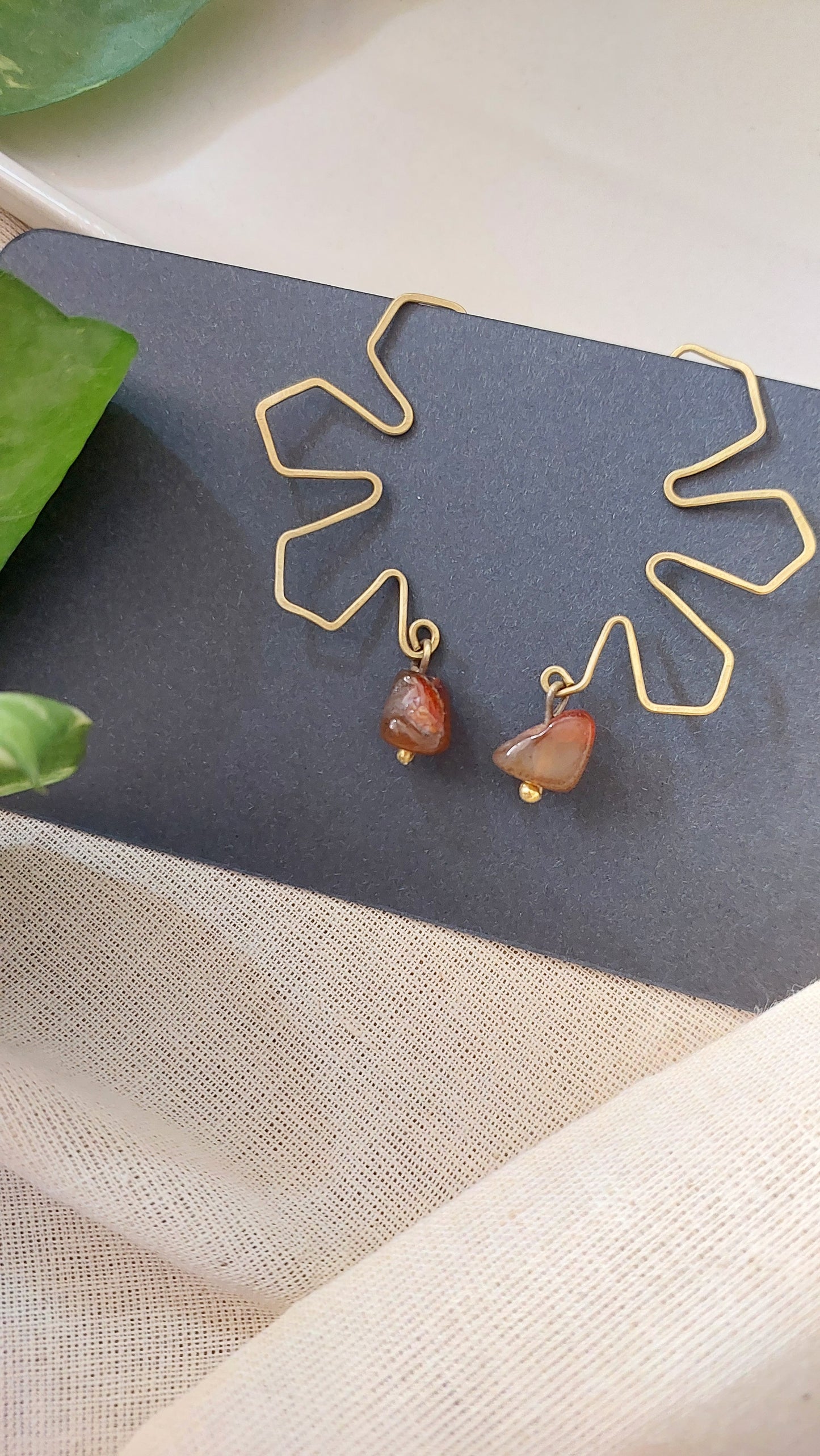 Half Flower Earrings