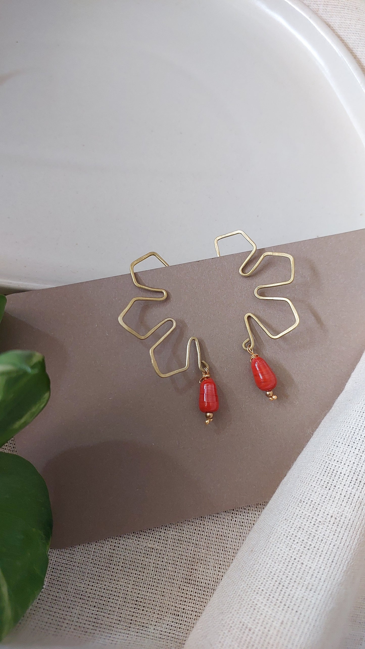 Half Flower Earrings