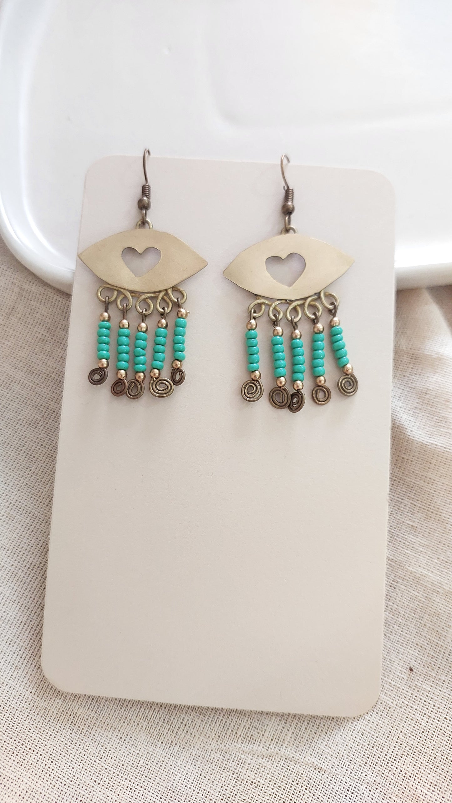 Vintage Heart Earrings