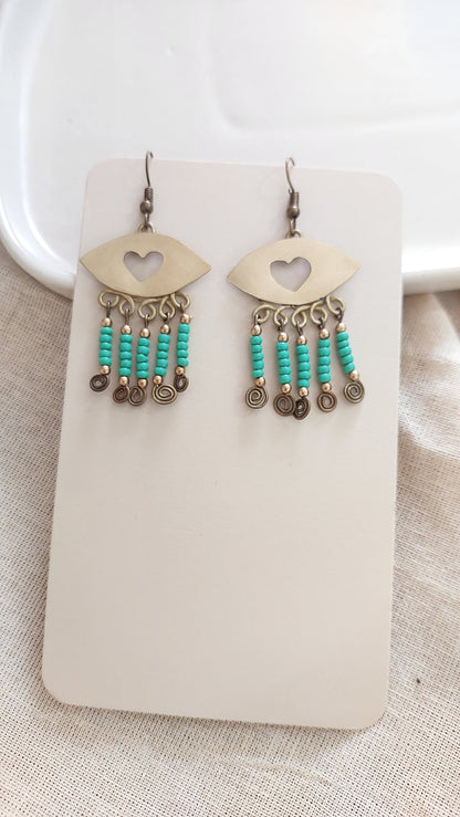 Vintage Heart Earrings